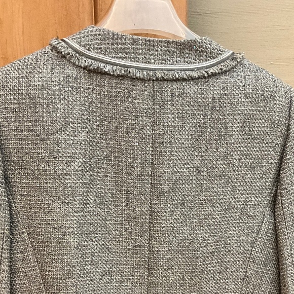 Tahari Gray and Silver Tweed Skirt Set - Picture 9 of 12